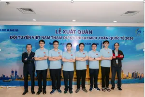 Đội tuyển quốc gia Việt Nam dự thi Olympic Toán quốc tế năm 2026. Ảnh: Bộ GD-ĐT