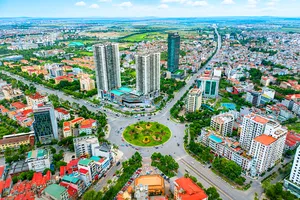 Trung tâm phường Kinh Bắc, tỉnh Bắc Ninh nhìn từ trên cao. Ảnh: Cổng thông tin điện tử tỉnh Bắc Ninh