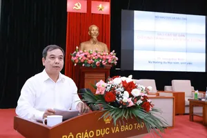 Ông Hoàng Đức Minh - Vụ trưởng Vụ Học sinh, sinh viên (Bộ GD-ĐT). Ảnh: ĐÌNH TUỆ