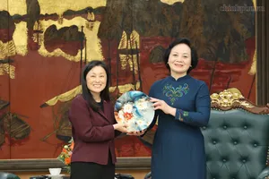 Phó Thủ tướng Phạm Thị Thanh Trà tiếp Đại sứ Đặc mệnh toàn quyền Hợp chúng quốc Hoa Kỳ tại Việt Nam Jennifer Wicks. Ảnh: VGP