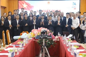 Lễ xuất quân Đoàn Việt Nam tham dự Kỳ thi kỹ năng nghề thế giới lần thứ 48, năm 2026. Ảnh: QUANG PHONG