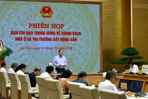 Phó Thủ tướng Thường trực Phạm Gia Túc, Trưởng Ban chỉ đạo Trung ương về chính sách nhà ở và thị trường bất động sản, chủ trì phiên họp thứ nhất của ban chỉ đạo. Ảnh: VGP