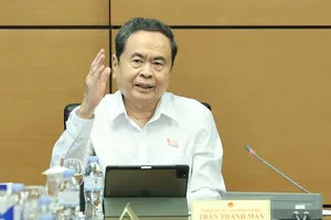 Chủ tịch Quốc hội Trần Thanh Mẫn phát biểu tại phiên thảo luận tại tổ Đoàn đại biểu Quốc hội TPHCM. Ảnh: QUANG PHÚC