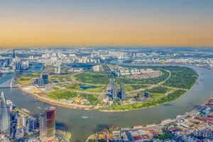 Khu đô thị Thủ Thiêm, TP Thủ Đức. Ảnh: HH