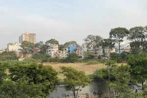 Hiện trạng tại khu đất số 152 Trần Phú. Ảnh: ĐÌNH DƯ