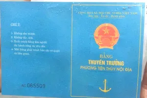 Từ hôm nay 7-8: Ngồi nhà nhận bằng thuyền trưởng với giá 25.000 đồng