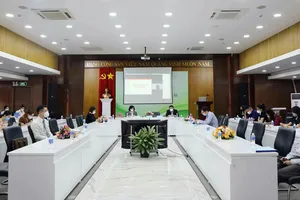 Quang cảnh hội thảo về biến đổi khí hậu và những vấn đề pháp lý đặt ra