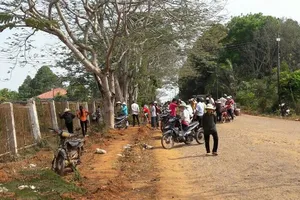 Hiện trường nơi phát hiện ông Ph.A.H. chết