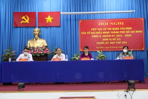 Tổ đại biểu HĐND TPHCM, đơn vị số 22 tiếp xúc cử tri quận Tân Bình