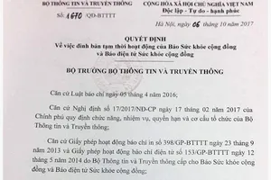 Đình bản Báo Sức khỏe Cộng đồng 3 tháng