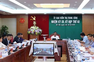 Kỳ họp 40 của Ủy ban Kiểm tra Trung ương diễn ra từ ngày 28 đến 30-10-2019