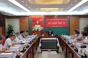 Quang cảnh Kỳ họp 22 của Ủy ban Kiểm tra Trung ương