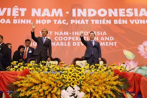 Chủ tịch nước Võ Văn Thưởng và Tổng thống Joko Widodo xem biểu diễn võ thuật