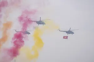 Ấn tượng hình ảnh tổng duyệt Lễ khai mạc Triển lãm Quốc phòng quốc tế Việt Nam 2024