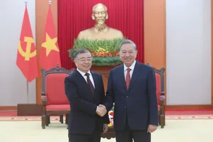 Tổng Bí thư Tô Lâm tiếp Trưởng Ban Tuyên truyền Trung ương Đảng Cộng sản Trung Quốc