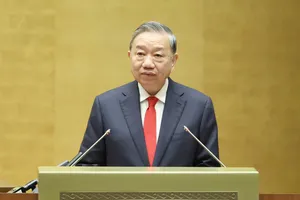 Tổng Bí thư Tô Lâm phát biểu chỉ đạo tại Hội nghị toàn quốc nghiên cứu, học tập, quán triệt và triển khai thực hiện Nghị quyết số 79-NQ/TW về phát triển kinh tế nhà nước và Nghị quyết số 80-NQ/TW về phát triển văn hóa Việt Nam. Ảnh: QUANG PHÚC