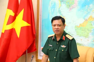 Thượng tướng Nguyễn Trường Thắng phát biểu tại hội nghị. Ảnh: BQP