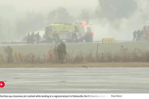 美国一架私人飞机在北卡罗来纳州坠毁 7人死亡