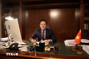 越南常驻日内瓦代表团团长梅潘勇大使。