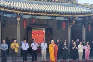 橡义祠与观音殿重修圆成举行开光仪式