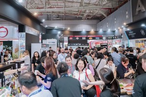 上一届越南食品与酒店展展览现场。