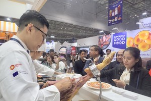 越南食品与酒店展展览现场。