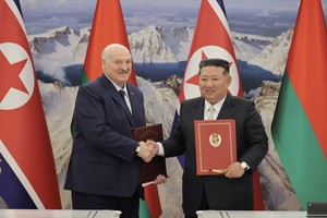 金正恩与卢卡申科举行会谈