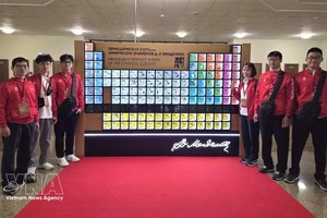 越南学生代表团。