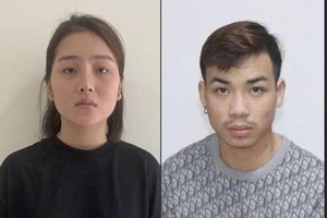 两名嫌犯盘氏心与阮明协。图源：河内市公安。