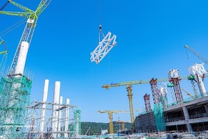 位于安江省富国岛经济特区的富国岛国际机场施工现场。