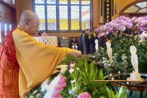 胡志明市普觉山草堂禅寺浴佛法会庆祝佛诞