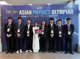 越南在第26届亚洲物理奥林匹克竞赛中位列前八。