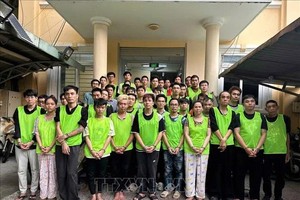 设计毒品案件的成员。图：越通社。