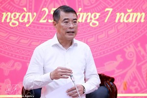 越南政府总理黎明兴发表讲话。图自越通社