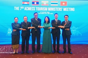 与会代表合影。 图自越通社