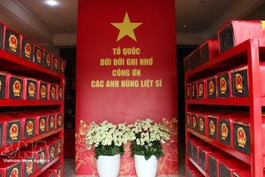 500昼夜战役展开3个月后在黎氏莲公园共归集664具烈士遗骸。图自越通社