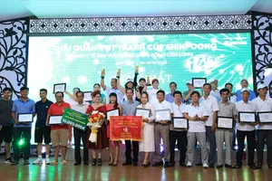 Tranh cúp Shinpoong khu vực ĐBSCL: Sở Y tế Cà Mau nhất toàn đoàn 