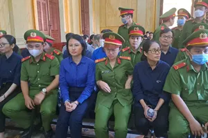 Các bị cáo tại phiên tòa