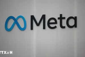 Biểu tượng của Tập đoàn Meta. (Ảnh: AFP/TTXVN)