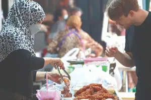 Một quầy thực phẩm Halal tại Bangkok, Thái Lan. Ảnh: BANGKOK POST