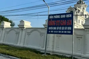 Căn biệt thự "khủng" xây dựng không phép. Ảnh: Đ.T.