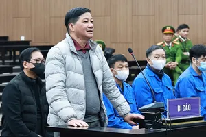 Bị cáo Trần Đức Quận tại phiên tòa