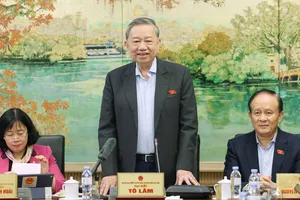 Tổng Bí thư Tô Lâm phát biểu tại phiên thảo luận. Ảnh: QUANG PHÚC