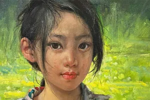 Tác phẩm tham dự triển lãm từ thiện xây nhà cho đồng bào miền Trung