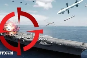 Lực lượng Houthi ở Yemen tiến hành cuộc tấn công mới nhằm vào các tàu chiến Mỹ ở Biển Đỏ. Ảnh: IRNA/TTXVN