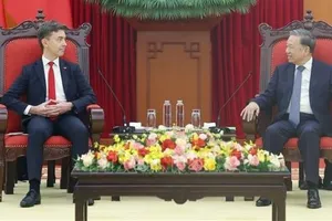 Tổng Bí thư Tô Lâm tiếp Đại sứ, Trưởng Phái đoàn Liên minh châu Âu (EU) tại Việt Nam Julien Guerrier. Ảnh: Thống Nhất/TTXVN