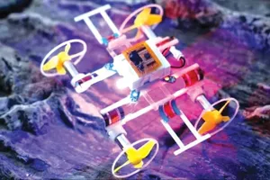 Robot siêu nhỏ có thể biến hình. Ảnh: Qing Hua