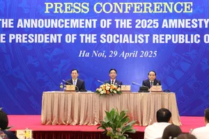 Họp báo công bố quyết định về đặc xá năm 2025 của Chủ tịch nước chiều 29-4.