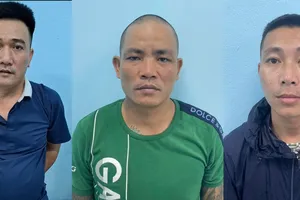 4 đối tượng trong tụ điểm đá gà vừa bị khởi tố. Ảnh: CACC