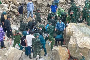 Tìm được 3 nạn nhân mất tích trong vụ sạt lở công trường ở Lai Châu
